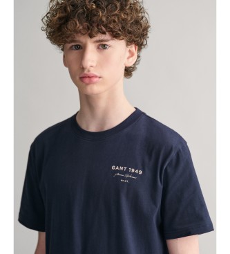 Gant Teens Script Graphic T-shirt navy