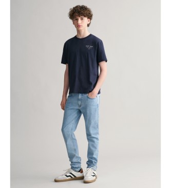 Gant Teens Script Graphic T-shirt navy