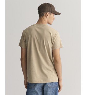 Gant Camiseta Tonal Archive Shield beige