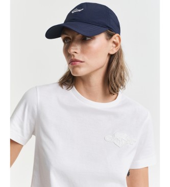 Gant Tonal Shield t-shirt hvid
