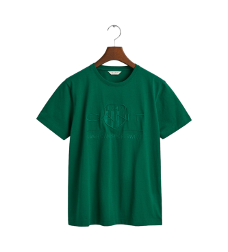 Gant T-shirt młodzieżowy Tonal Shield zielony