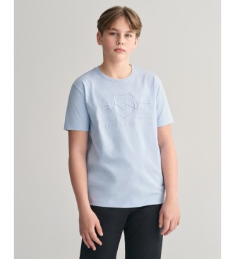 Gant T-shirt per ragazzi Tonal Shield blu