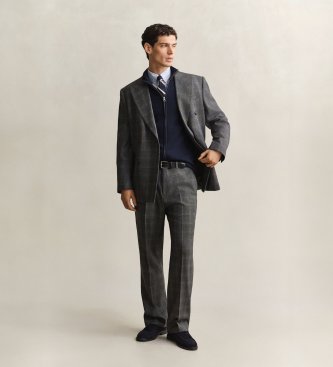 Gant Strickjacke mit Reißverschluss Casual navy