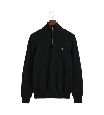 Gant Half-zip cotton jumper Casual black