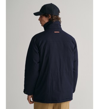 Gant Navy quilted flannel military jacket