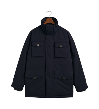 Gant Navy quilted flannel military jacket