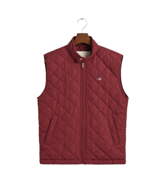 Gant Windjack Gewatteerd Vest Bordeaux