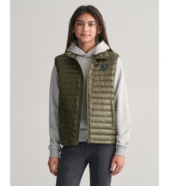 Gant Gilet imbottito leggero verde lucido