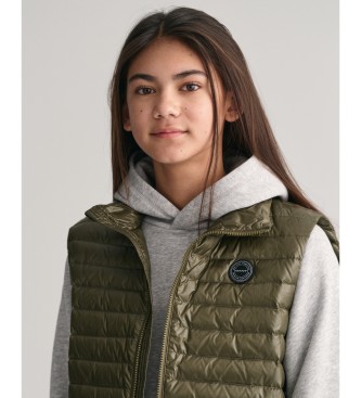 Gant Gilet imbottito leggero verde lucido