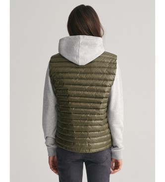 Gant Gilet imbottito leggero verde lucido