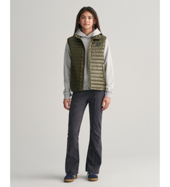 Gant Gilet imbottito leggero verde lucido