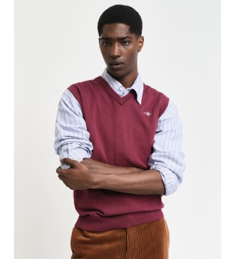 Gant Gilet classique en coton marron