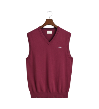 Gant Gilet classique en coton marron