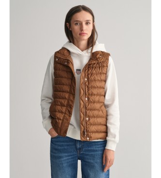 Gant Gilet in piumino leggero marrone