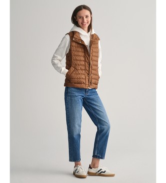 Gant Gilet in piumino leggero marrone