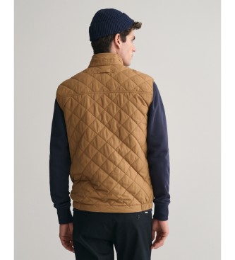 Gant Gilet coupe-vent matelass marron