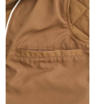 Gant Gilet coupe-vent matelass marron