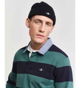 Gant Heavy green striped polo shirt