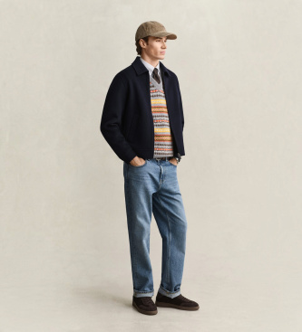 Gant Hand-sewn navy blue jacket