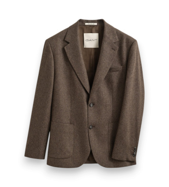 Gant Brown herringbone suit jacket