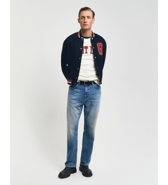 Gant Navy Varsity-jakke i uldblanding