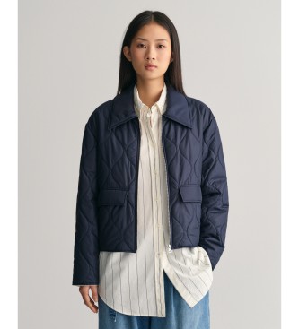 Gant Quilted jacket with navy collar