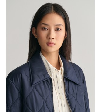 Gant Quilted jacket with navy collar
