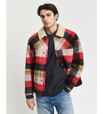 Gant Veste Sherpa rouge