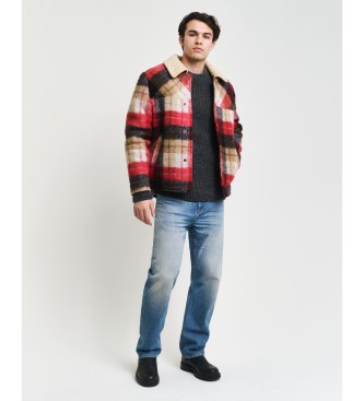 Gant Veste Sherpa rouge