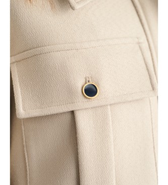 Gant Teksturowana beżowa kurtka