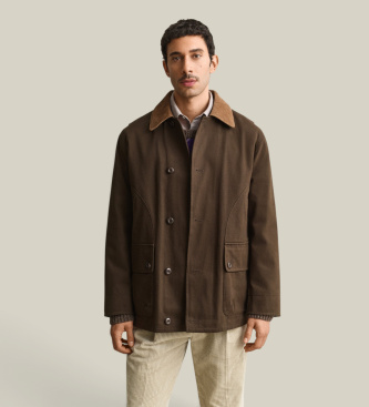 Gant Veste Decker en moleskine marron
