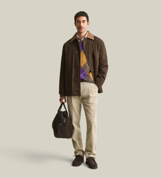 Gant Veste Decker en moleskine marron