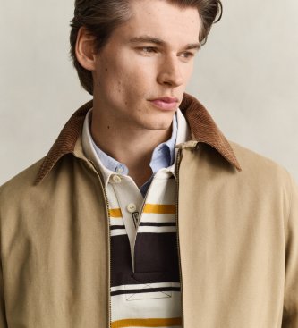 Gant Giacca Moleskin Harrington beige
