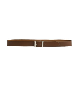 Gant Brown Logo leather belt
