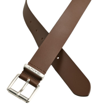 Gant Cintura in pelle marrone con logo