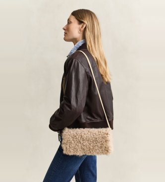 Gant Beige lammeskinds-kobling