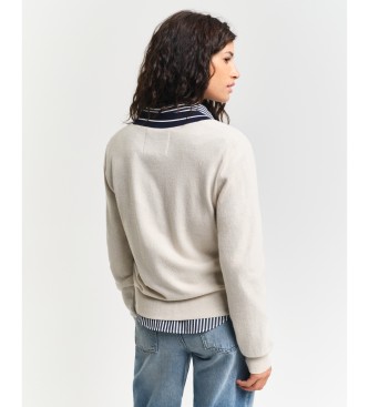 Gant Sweater met contrasterende V-hals