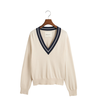 Gant Sweater met contrasterende V-hals