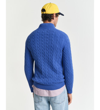 Gant Pulver com meio fecho de correr em azul