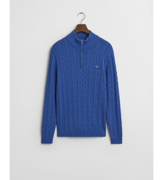 Gant Pulver com meio fecho de correr em azul