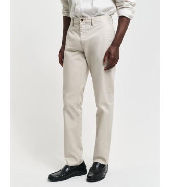 Gant Slim Fit Tech Prep Chino Hose beige