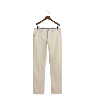 Gant Hlače Slim Fit Tech Prep Chino Pant beige