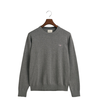 Gant Katoenen Pullover met ronde hals Grijs