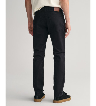 Gant Regular fit jeans svart