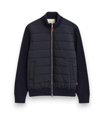 Gant Hybride vest met rits, marineblauw
