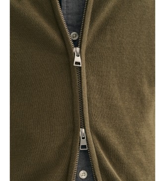 Gant Zip cardigan Casual green