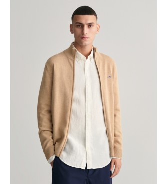 Gant Cardigan con cerniera casual beige