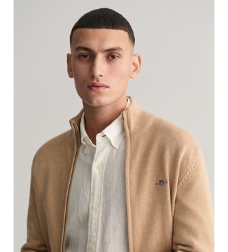 Gant Cardigan con cerniera casual beige