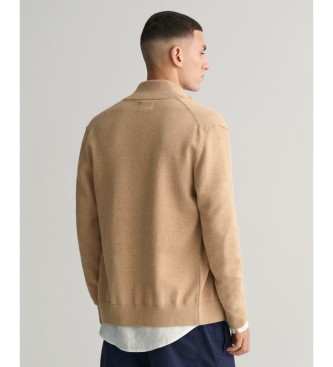 Gant Cardigan con cerniera casual beige