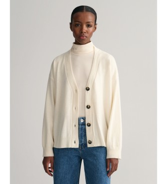 Gant Gilet en laine de mouton beige trs fine